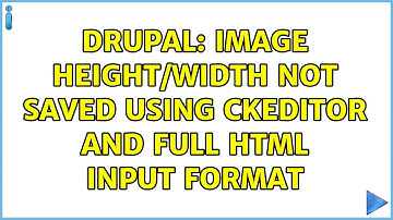 Drupal: Image height/width not saved using CKEditor and Full HTML input format
