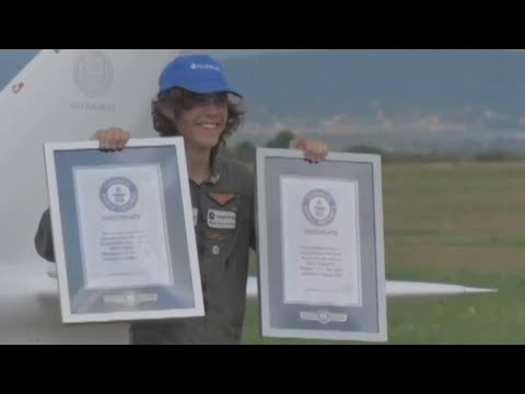 Belgian teen becomes youngest person to fly around the world solo