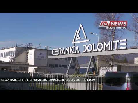 CERAMICA DOLOMITE: E' DI NUOVO CRISI. DOMANI SCIOPERO DI 4 ORE  | 21/11/2024