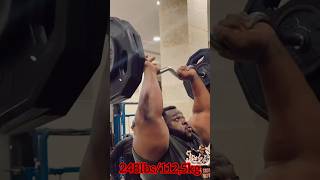 248 LBS / 112.5 KG STANDING SKULL CRUSHERS WORLD'S STRONGEST MAN IRON BIBY AFRICA STRENGTH #shorts