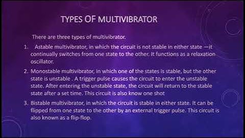 Multivibrator (Analog Circuits)