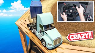 This Truck Route Was Intense - American Truck Simulator | Thrustmaster Wheel & Shifter