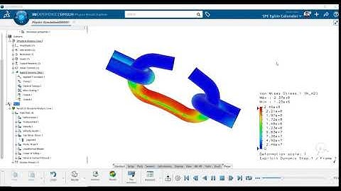 3DEXPERIENCE Simuliaworks | Explicit Dynamic Analysis Of A Chain