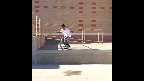 Blake Dotson Kickflips off ledge