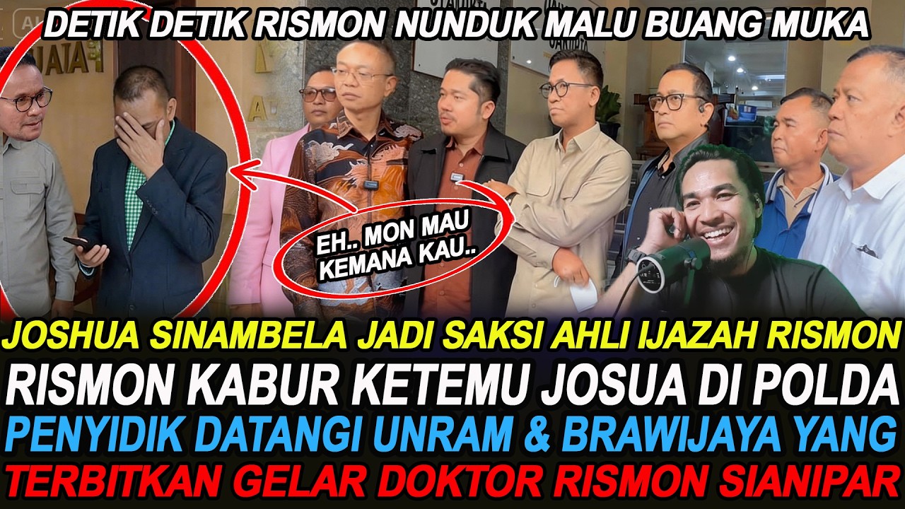 RISMON KABUR SAAT KETEMU JOSHUA SINAMBELA DI POLDA  - JOSHUA EJEK RISMON DI POLDA! GOFUR MATI KUTU