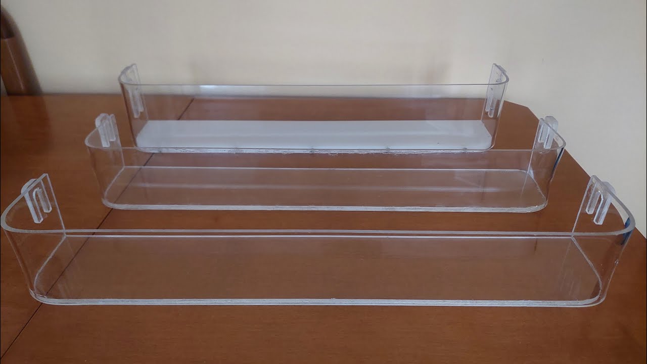 Refrigerator door shelves made of plexiglass YouTube