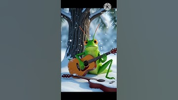 The hardworking ant and the lazy grasshopper 😱#ai #ant #grasshopper #shorts