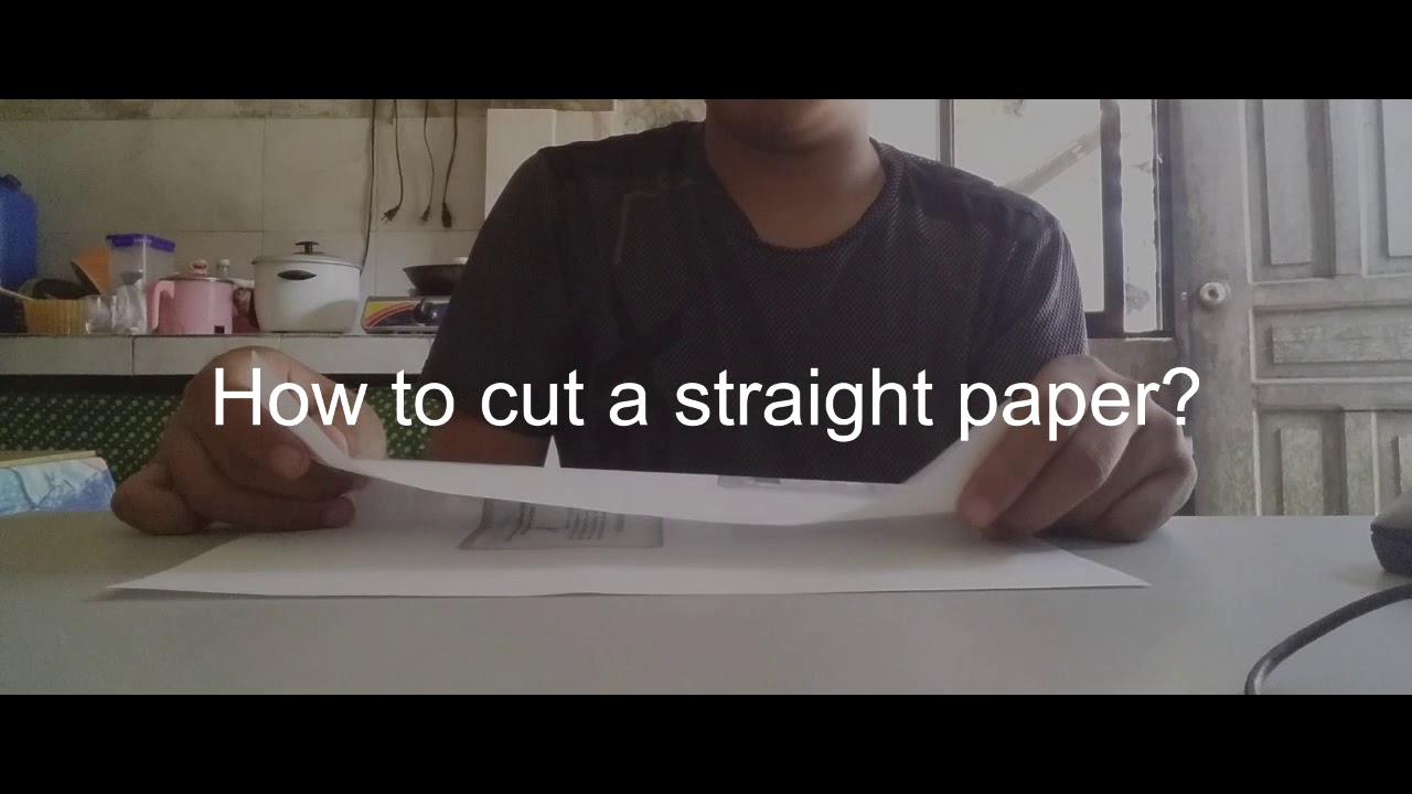 How to cut straight paper? YouTube