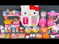 61 minutes satisfying with unboxing cute pink ice cream hello kitty smart refrigerator review toys