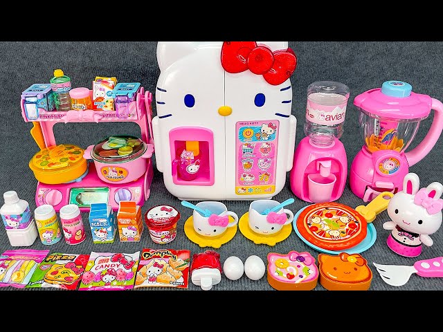 61 Minutes Satisfying with Unboxing Cute Pink Ice Cream, Hello Kitty Smart Refrigerator, Review Toys class=