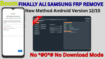 Samsung FRP Unlock 2025 🔥 Free Method | No Password | All Models FRP Remove Latest Security