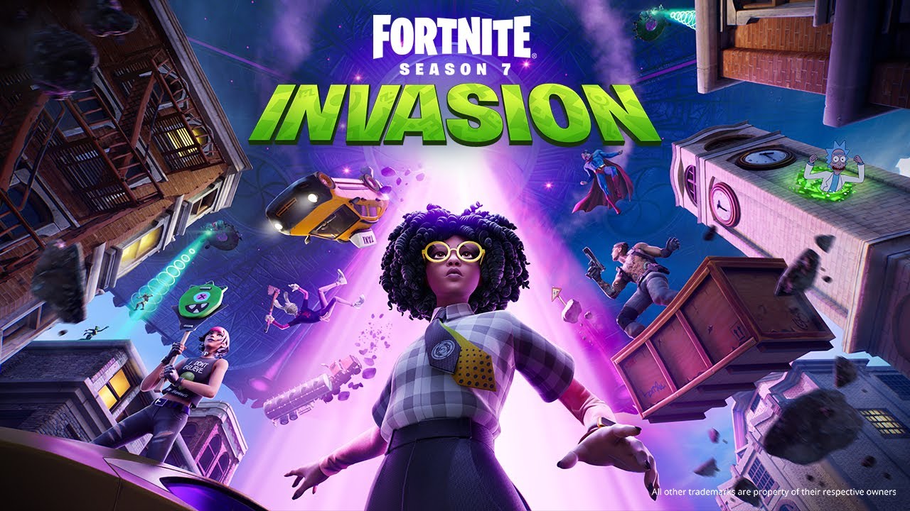Invasion Story Trailer For Fortnite Chapter 2 - Season 7 - Play Fortnite Battle Royale, the completely free 100-player PvP mode. One giant map, A Battle Bus, Last one standing wins. ESRB Rating: Teen with Violence.

Ins