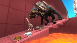 Animals Run Away From Hell Hallway  Animal Revolt Battle Simulator