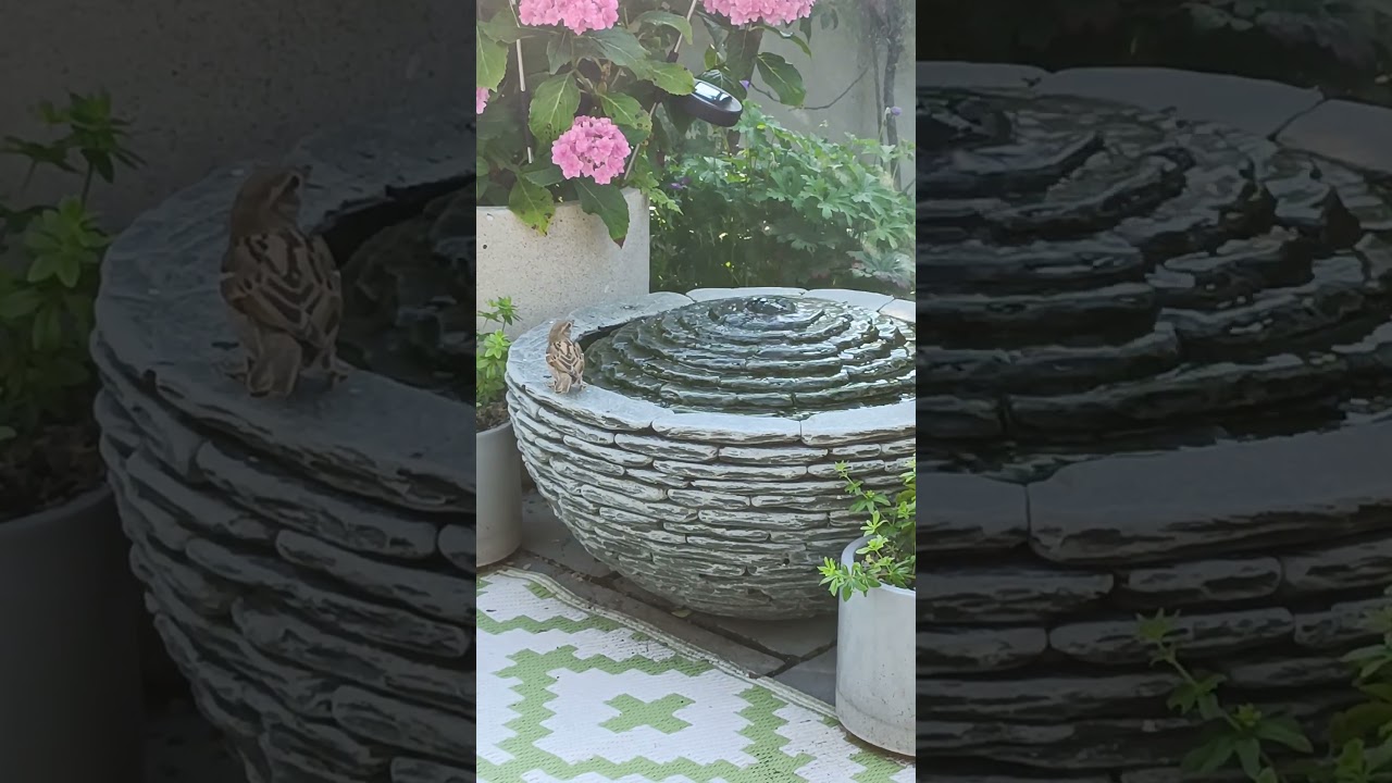 650mm Grey slate Semi Sphere Water feature by Jeremy Hastings