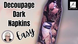This Decoupage Trick Makes Dark Backgrounds Come Alive