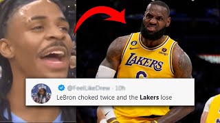 NBA PLAYERS REACT LAKERS BEING DEFEATED BY DENVER NUGGETS IN GAME 1 | LEBRON JAMES REACTION