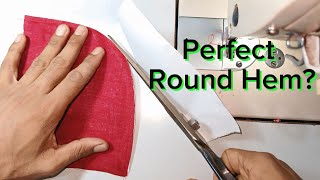 Perfect Round Hem &amp; Round Piping Sewing Technique | Easy Professional Finish for Beginners &amp; Tailors