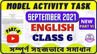 CLASS 6 MODEL ACTIVITY TASK ENGLISH SEPTEMBER 2021 PART 6 //CLASS 6 ACTIVITY TASK SEPTEMBER 2021 NEW