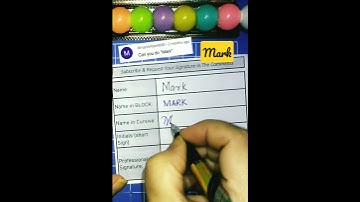 Mark❣️awesome signature #signature #sign #ytshorts #howtosign