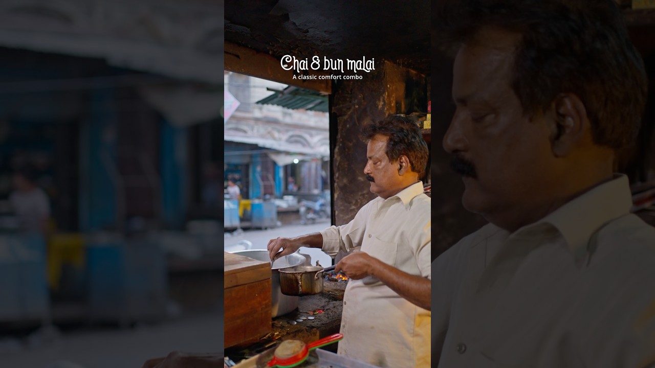 Chai & bun malai perfect combo ❤️ #chai #shorts #lucknow
