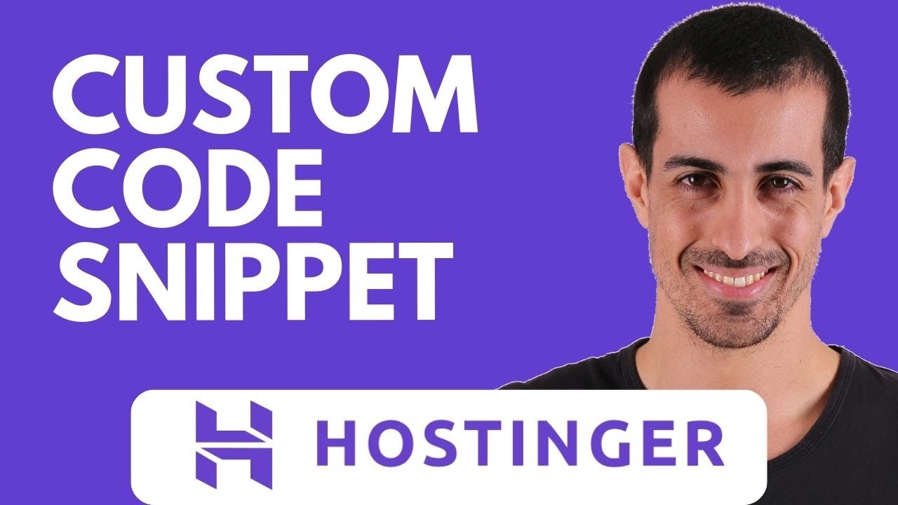 Как добавить пользовательский фрагмент кода в конструктор сайтов Hostinger