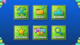 Playing some Geometry Dash Levels