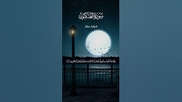 سورة العنكبوت بصوت القارئ الشيخ أحمد النفيس