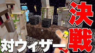 【マイクラ】『ウィザー』VS『アイアンゴーレム』どちらが強いか検証した結果…まさかの結末に！！！【ドズクラPART274】【ドズぼん】