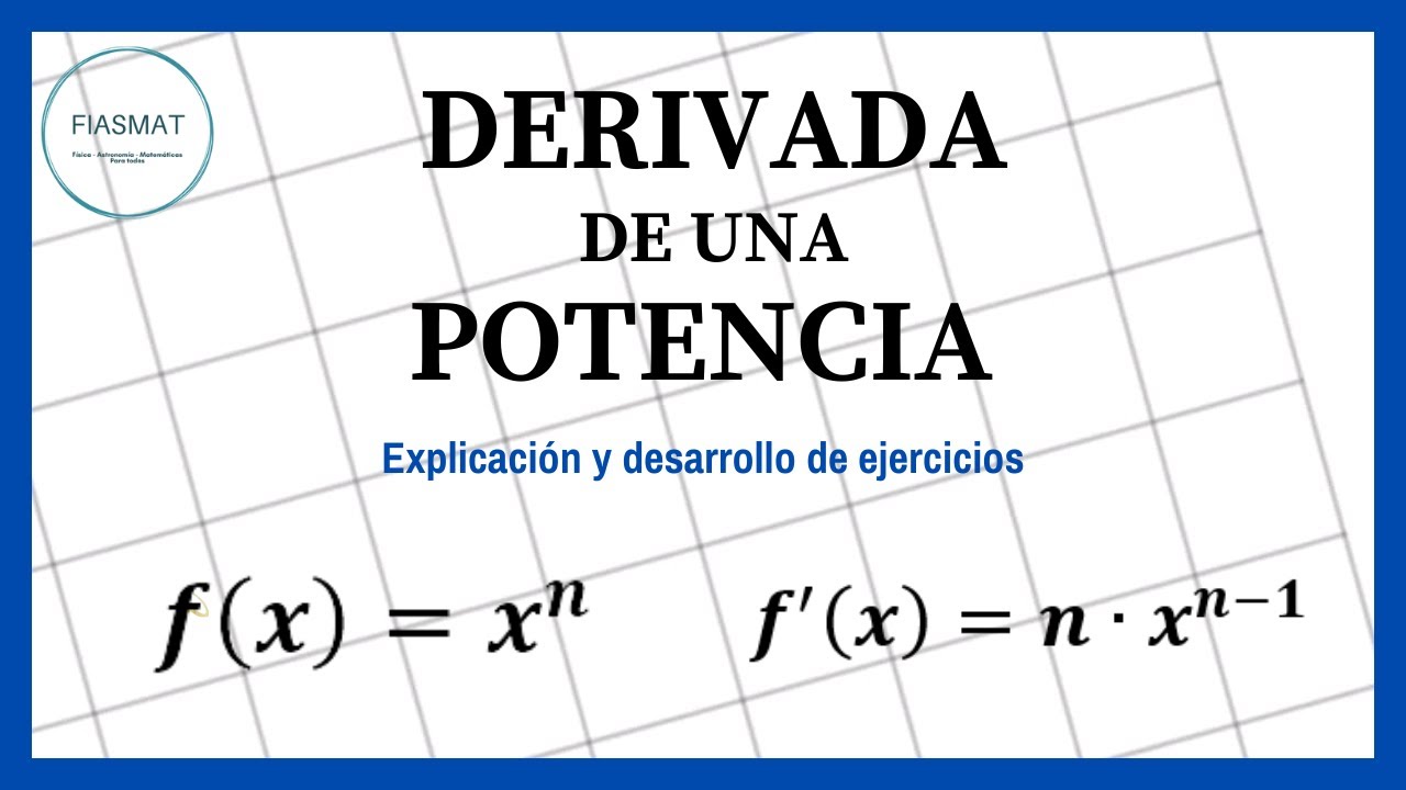 Derivada De Una Potencia Ejercicios Resueltos www.youtube.com