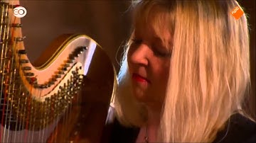 Harpist Regina Ederveen plays harp in The Chapel The Netherlands