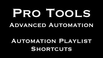 Pro Tools Advanced Automation Part 5   Automation Playlists