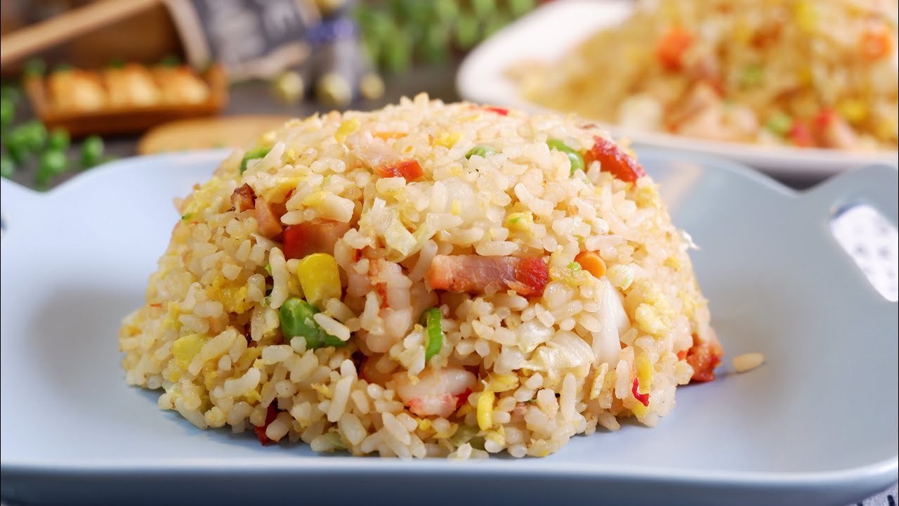 SUPER EASY House Special Fried Rice • Yangzhou Fried Rice 扬州炒饭 w/ Char Siu & Shrimp / Prawns Rec