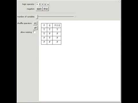 Truth Tables