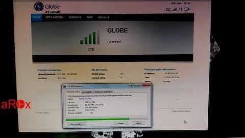Download speed for Globe At Home Prepaid WIFI