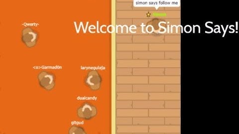 Simon says in modd.io