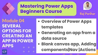 Options for creating an powerapp | power apps tutorial