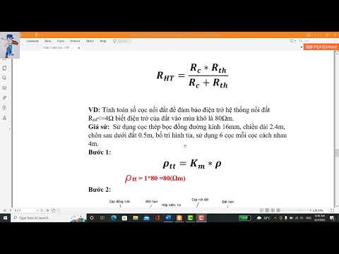 Video Cách tính toán số cọc tiếp địa cho hệ thống nối đất an... - youtube