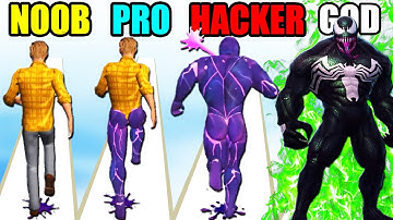 NOOB vs PRO vs HACKER vs GOD in Super Venom Run (Big update)