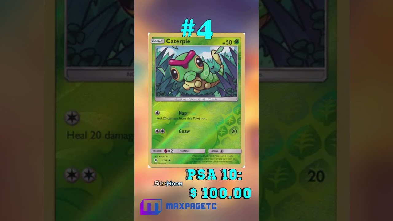 Top 5 Caterpie Pokémon Cards 