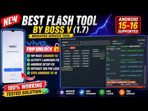 Vivo FRP Unlock Tool 2026 Vivo Android 15 FRP Vivo IQ Android 15 Frp Bypass New Security