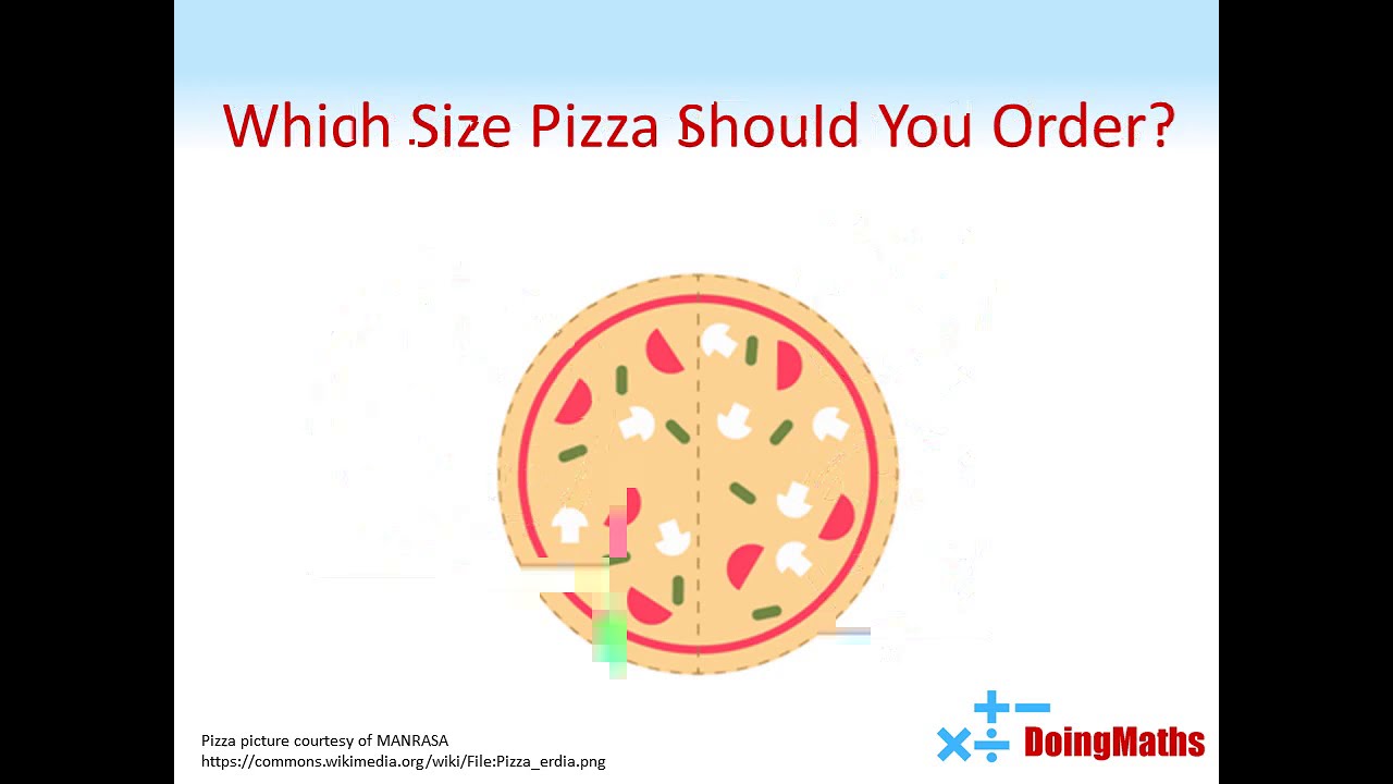 Which Size Pizza Should You Order? Maths Solves The Dilemma