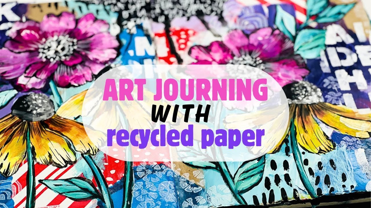 Ведение арт-дневника с использованием переработанной бумаги