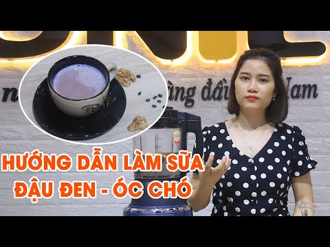 Video Hướng dẫn làm sữa hạt ĐẬU ĐEN - ÓC CHÓ với máy UNIE V1 - youtube