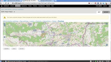 OpenLayers 3:x: Interactions and map preview in the map form.
