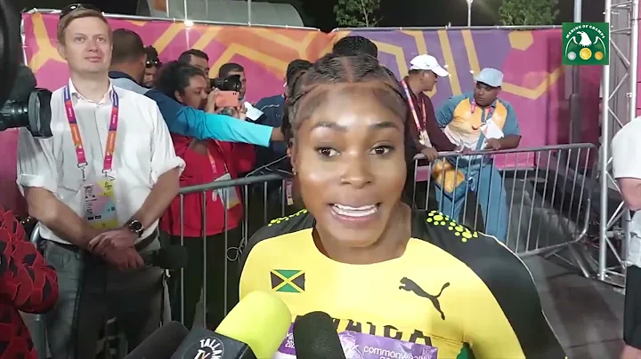 Elaine Thompson after the  Women's 100m  final at ...