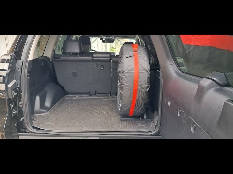 Кріплення запасного колеса Xroad XRG-150-WM для Toyota Land Cruiser Prado 150/Lexus GX 460 у багажник, видео 1