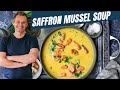 Deliciously golden saffron mussel soup  mediterranean recipe finale