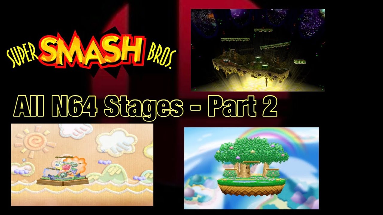 Going Through Different Terrains!! (Super Smash Bros.) [All N64 Stages - Part 2]