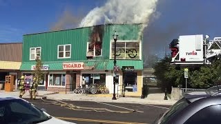 Fire at Tigard businesses