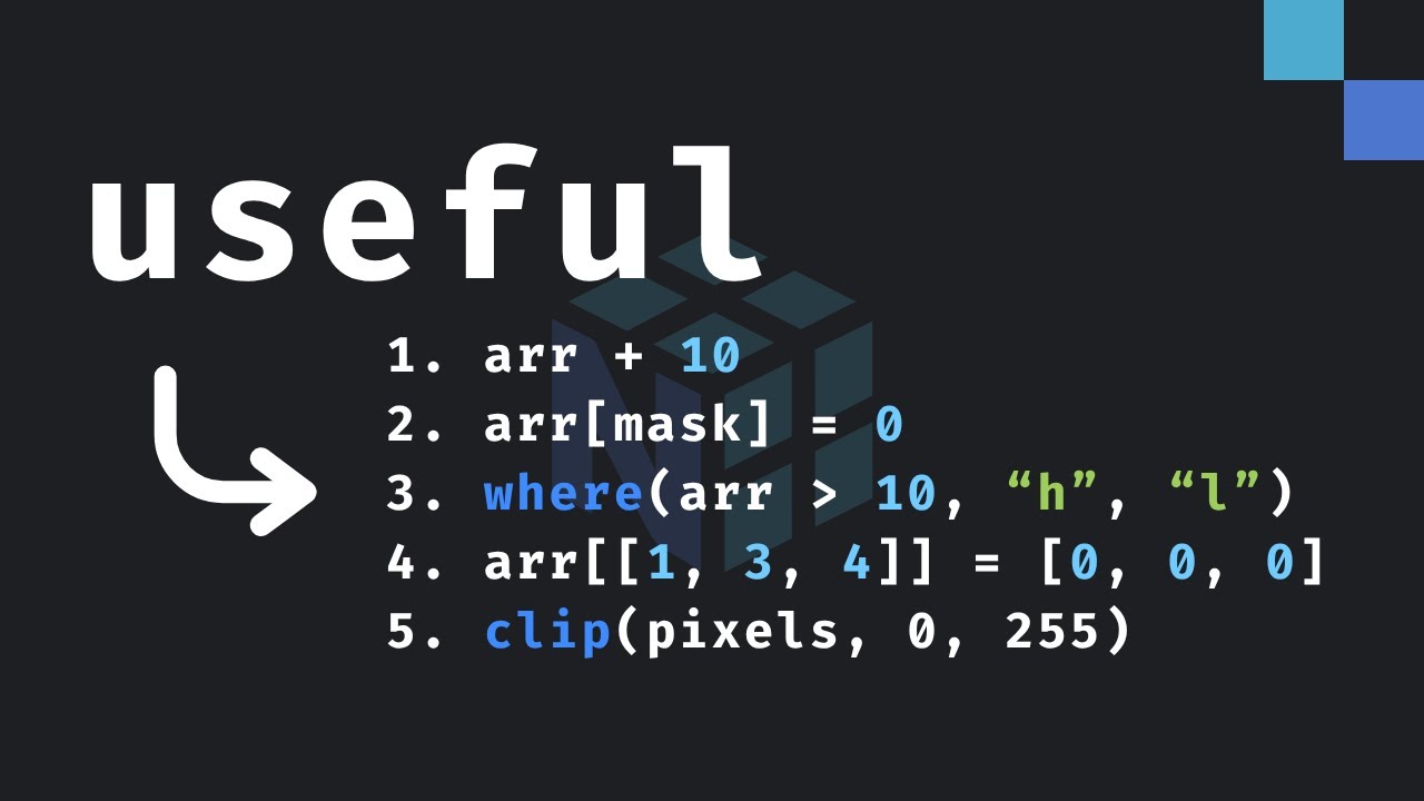 5 Great NumPy Features - YouTube